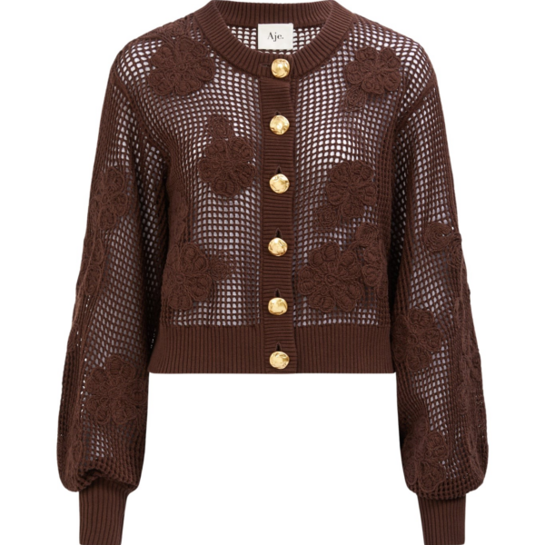 Aje Gardenia Knit Cardigan