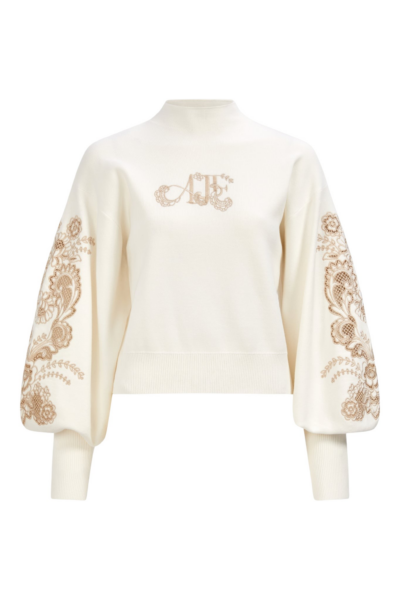 Aje Ivory Knitwear