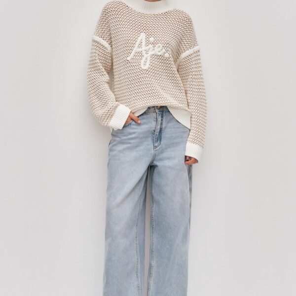 Aje Luciana Logo Knit Jumper, view 2