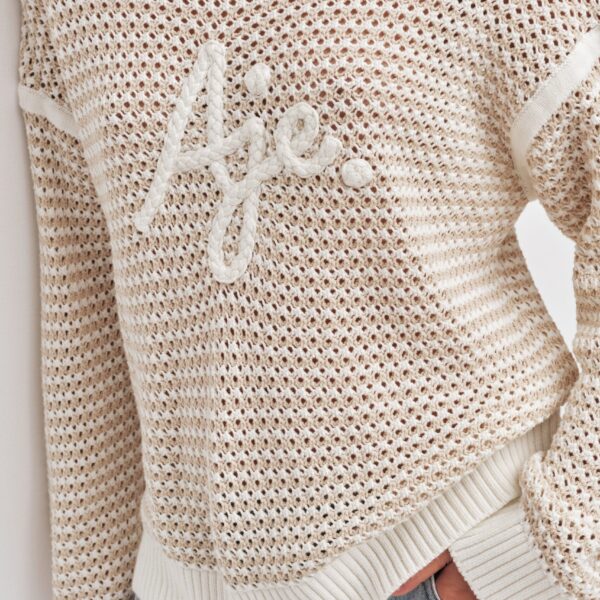 Aje Luciana Logo Knit Jumper, view 4
