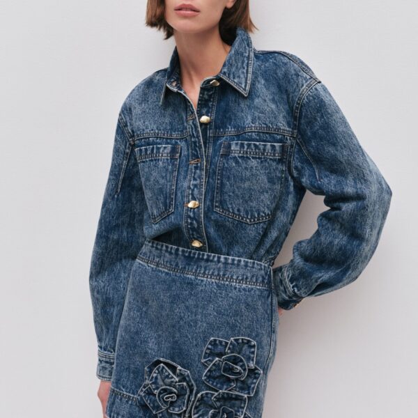 Angelina Denim Mini Skirt