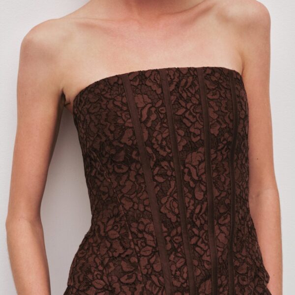 Aje Mystic Lace Bustier Top, view 4