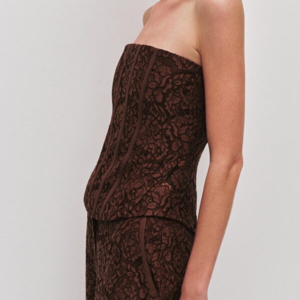 Aje Mystic Lace Bustier Top, view 5