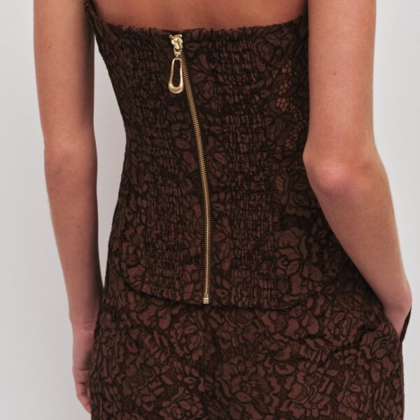 Aje Mystic Lace Bustier Top, view 6