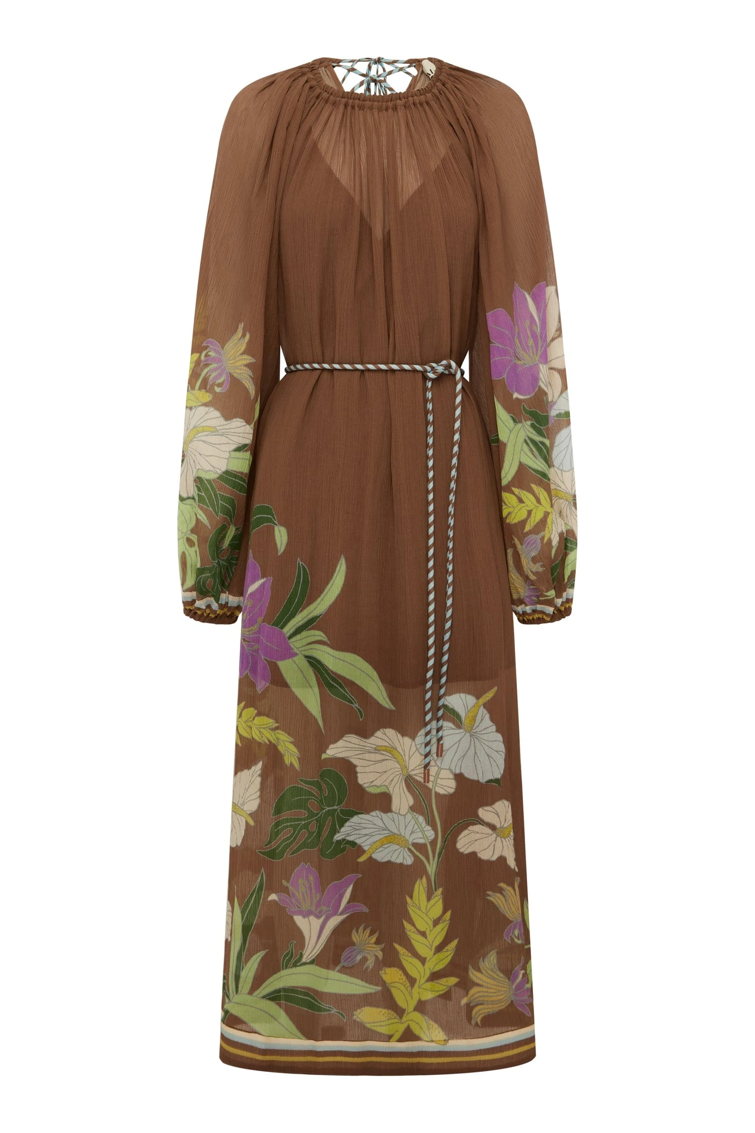 Alfie Ruched Midi Dress by Alemais - Dresses Alemais Alfie Ruched Midi Dress Sustainable Dresses with Alemais print - Luxury Handbags Australian Designer