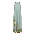 Alemais Alfie Sleeveless Midi Dress  Sustainable Dresses with Alemais print -  Luxury Handbags Australian Designer