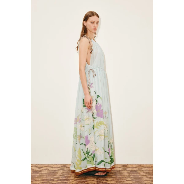 Alemais Alfie Sleeveless Midi Dress  Sustainable Dresses with Alemais print -  Luxury Handbags Australian Designer