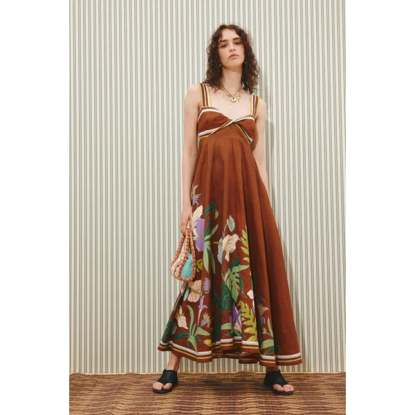 Alemais Alfie Twist Sundress  Sustainable Dresses with Alemais print -  Luxury Handbags Australian Designer