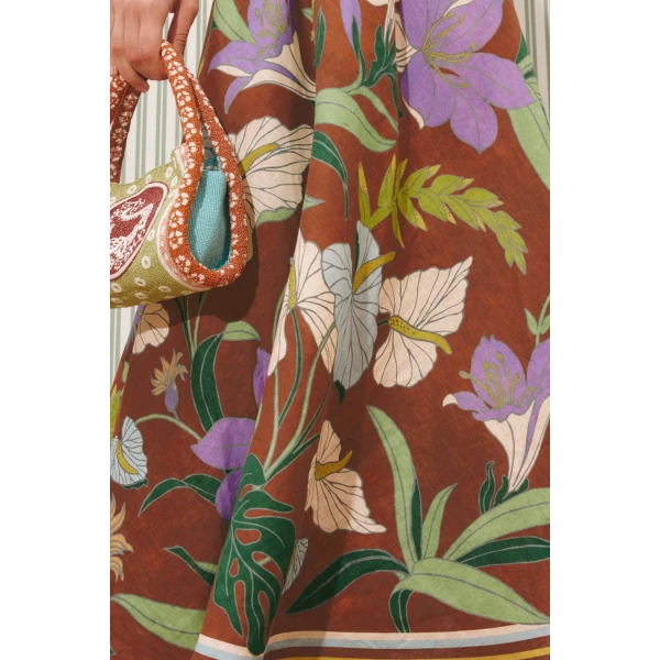 Alemais Alfie Twist Sundress  Sustainable Dresses with Alemais print -  Luxury Handbags Australian Designer