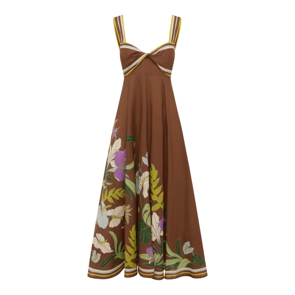 Alemais Alfie Twist Sundress  Sustainable Dresses with Alemais print -  Luxury Handbags Australian Designer