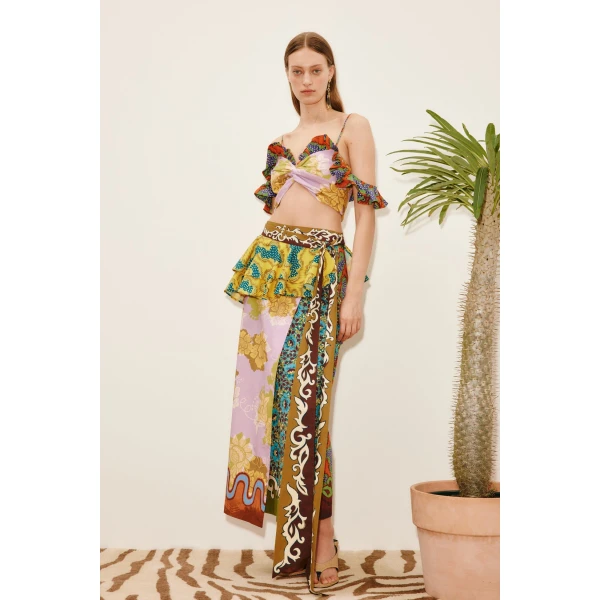 Alemais Arnie Top  Sustainable Tops with Alemais print -  Luxury Handbags Australian Designer