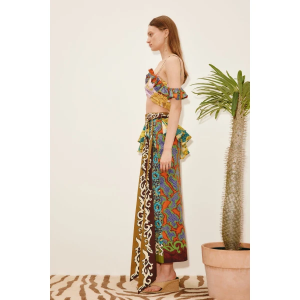 Alemais Arnie Top  Sustainable Tops with Alemais print -  Luxury Handbags Australian Designer