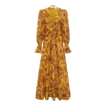 Alemais Banana Blossom Gown  Sustainable Dresses with Alemais print -  Luxury Handbags Australian Designer