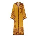 Alemais Banana Blossom Silk Shirtdress  Sustainable Dresses with Alemais print -  Luxury Handbags Australian Designer