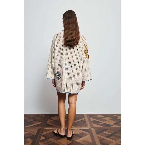 Alemais Elma Cream Mini Dress  Sustainable Dresses with Alemais print -  Luxury Handbags Australian Designer