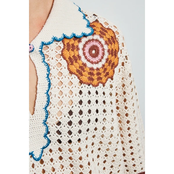 Alemais Elma Cream Mini Dress  Sustainable Dresses with Alemais print -  Luxury Handbags Australian Designer