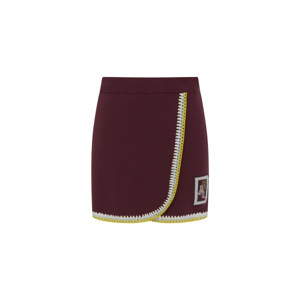 Alemais Jasper Knit Skirt  Sustainable Skirts with Alemais print -  Luxury Handbags Australian Designer