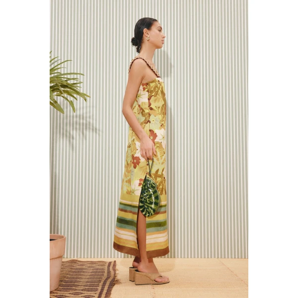 Alemais Maxi Midi Dress  Sustainable Dresses with Alemais print -  Luxury Handbags Australian Designer