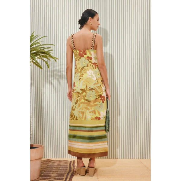 Alemais Maxi Midi Dress  Sustainable Dresses with Alemais print -  Luxury Handbags Australian Designer