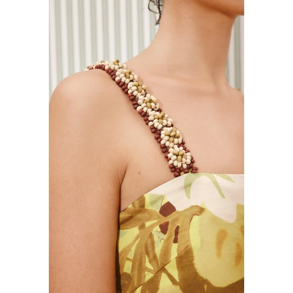 Alemais Maxi Midi Dress  Sustainable Dresses with Alemais print -  Luxury Handbags Australian Designer