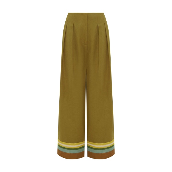 Alemais Maxi Pant  Sustainable Pants with Alemais print -  Luxury Handbags Australian Designer