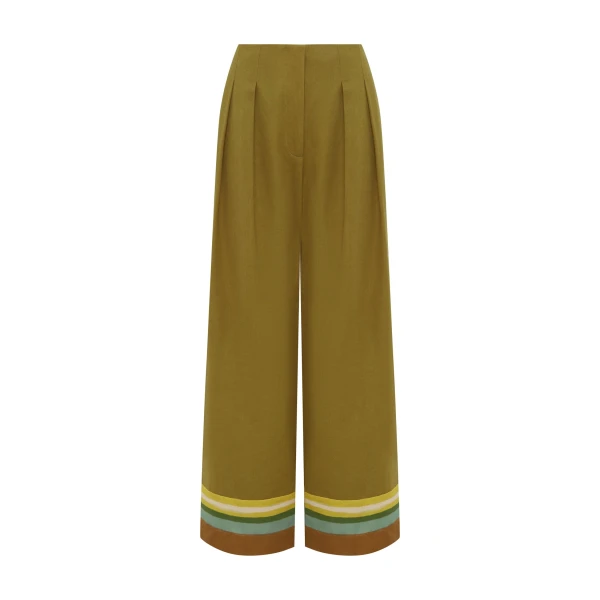 Alemais Maxi Pant  Sustainable Pants with Alemais print -  Luxury Handbags Australian Designer