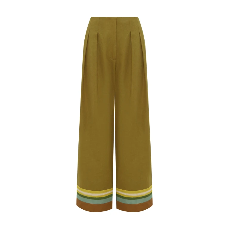 Alemais Maxi Pant  Sustainable Pants with Alemais print -  Luxury Handbags Australian Designer
