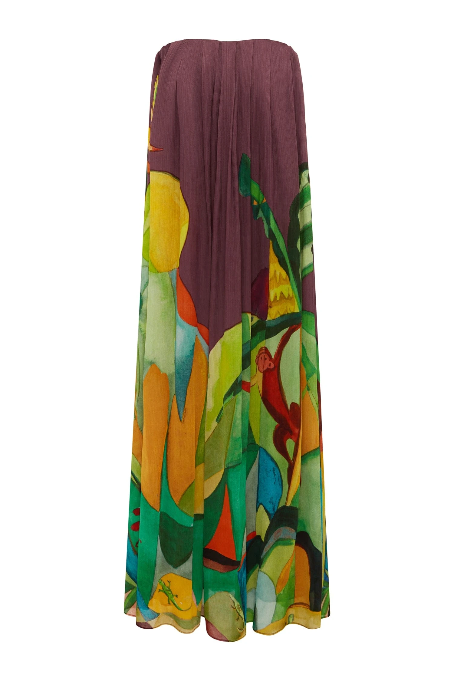 Mokshini Silk Gown by Alemais - Dresses Alemais Mokshini Silk Gown Sustainable Dresses with Alemais print - Luxury Handbags Australian Designer
