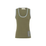 Alemais Ramon Tank Sage  Sustainable Tops with Alemais print -  Luxury Handbags Australian Designer