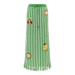 Alemais Sundae Green Skirt  Sustainable Skirts with Alemais print -  Luxury Handbags Australian Designer