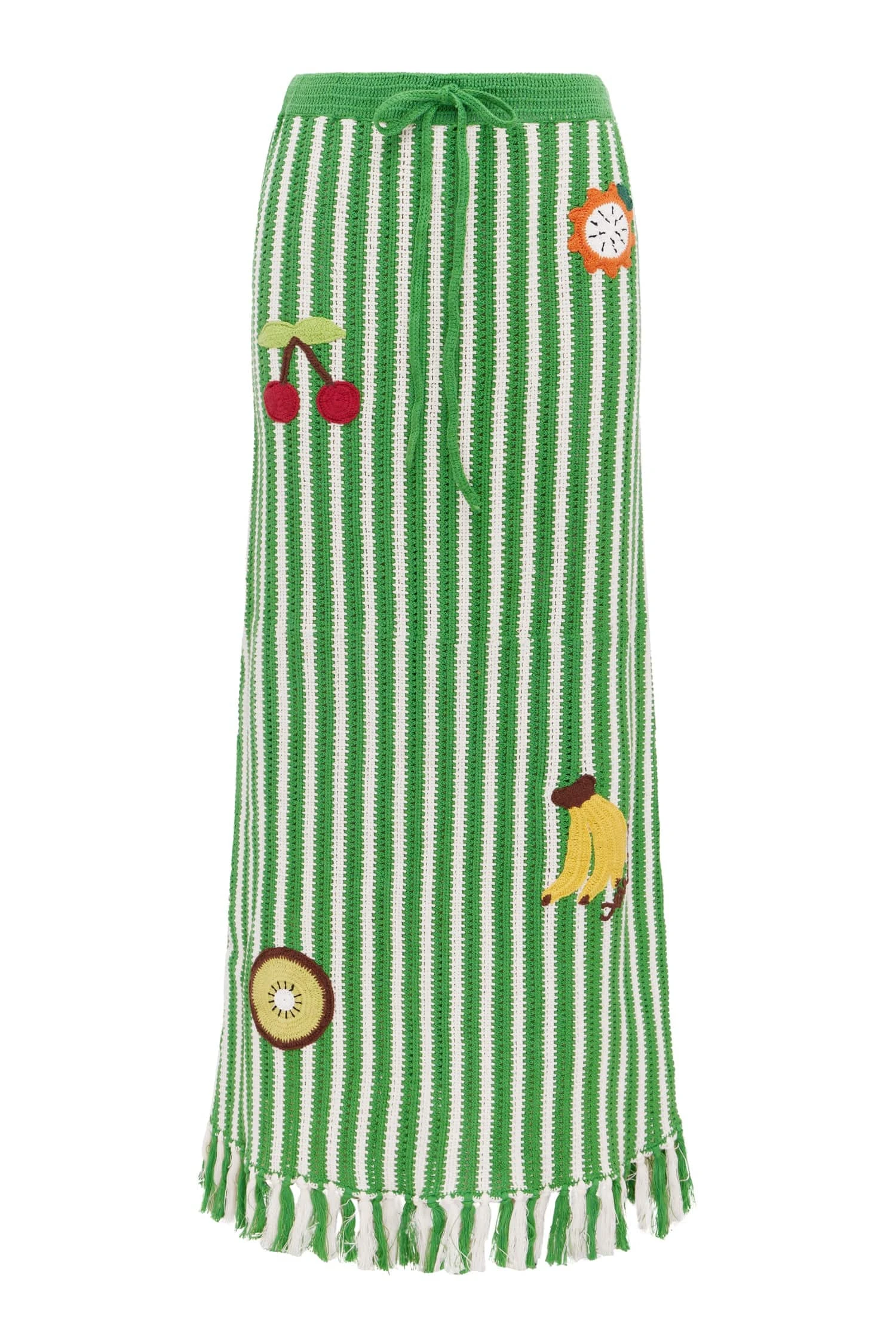 Sundae Green Skirt by Alemais - Skirts Alemais Sundae Green Skirt Sustainable Skirts with Alemais print - Luxury Handbags Australian Designer