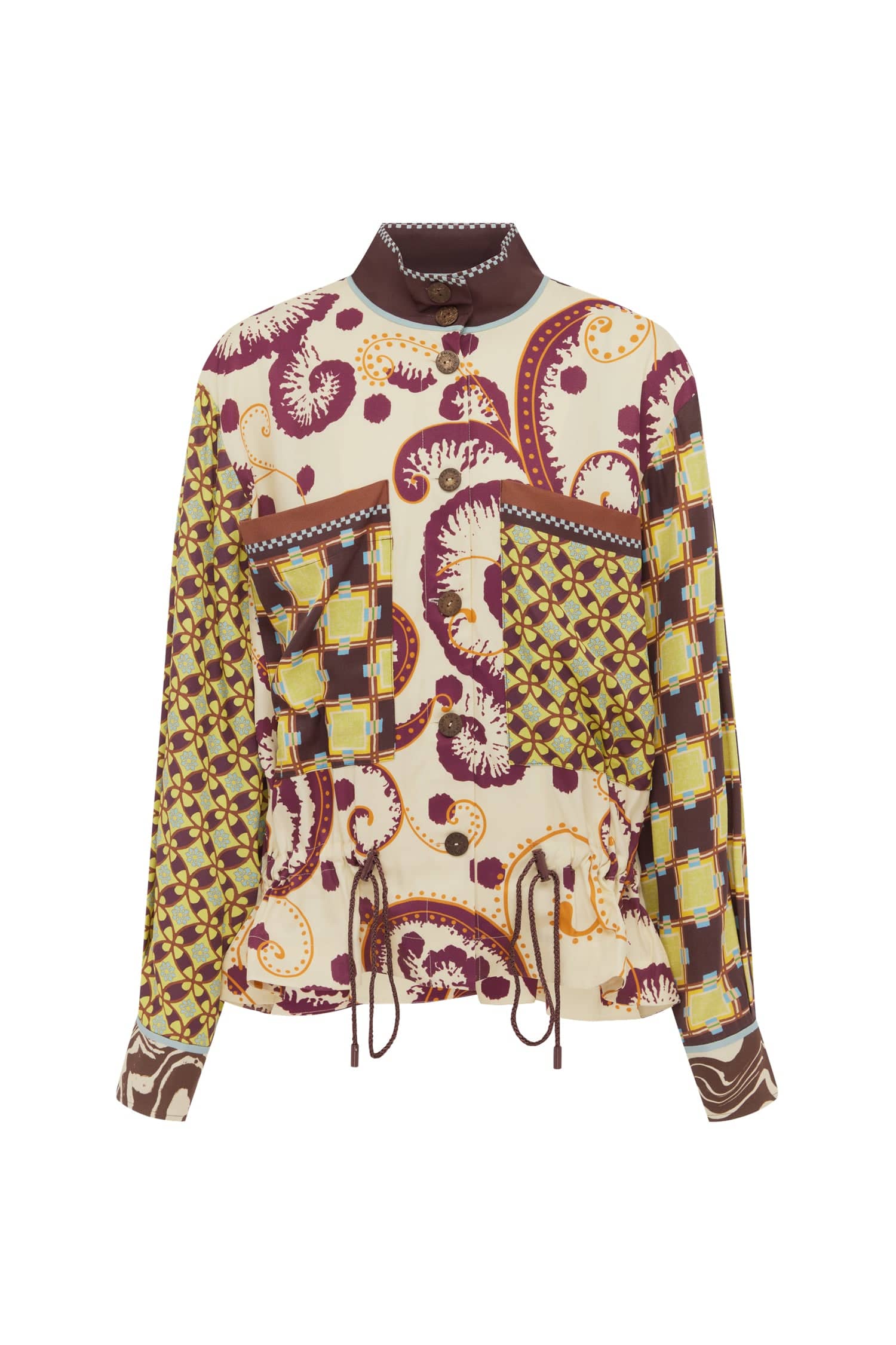 Alemais Wilson Jacket  Sustainable Jackets with Alemais print -  Luxury Handbags Australian Designer