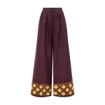 Alemais Wilson Silk Pant  Sustainable Pants with Alemais print -  Luxury Handbags Australian Designer