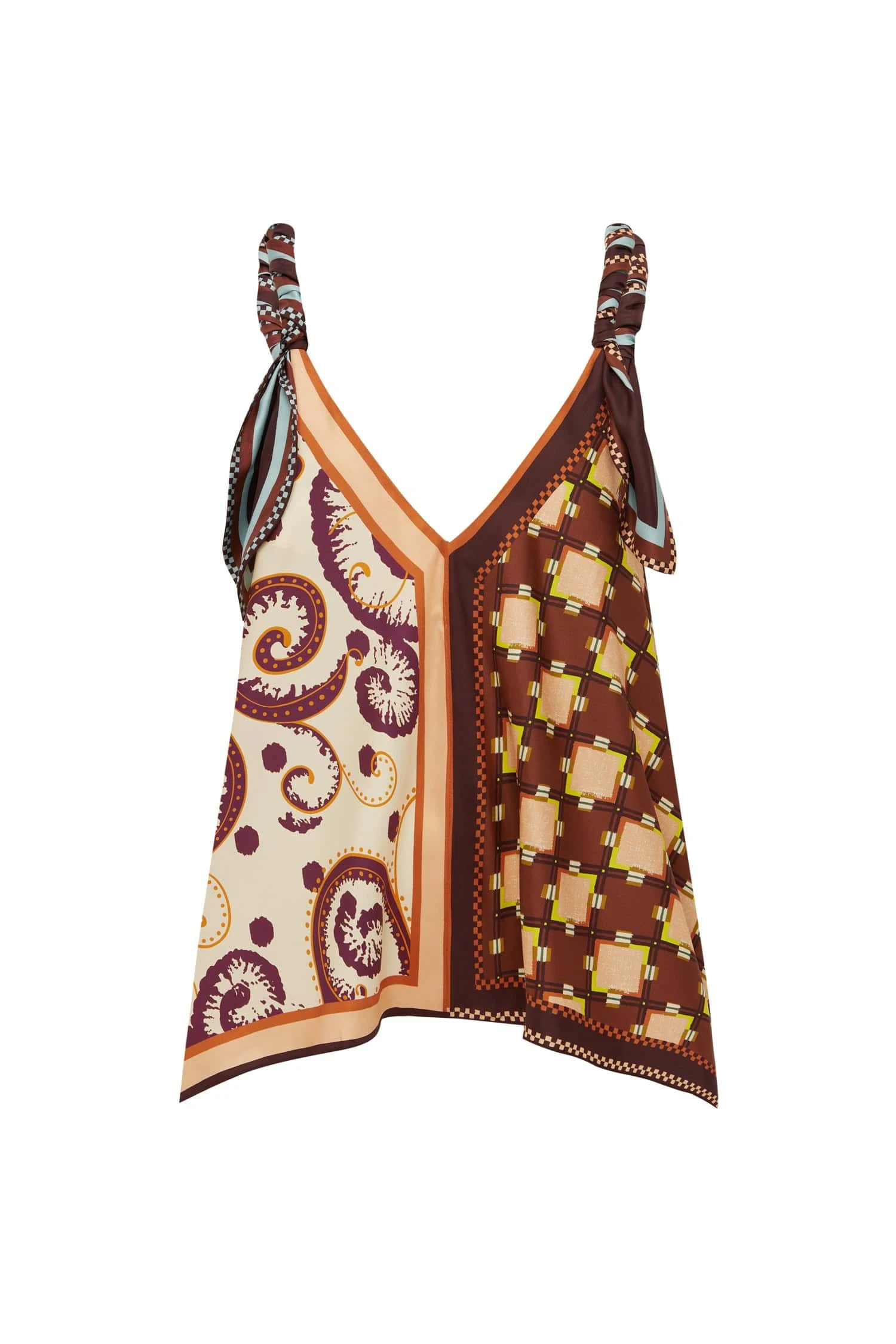Wilson Silk Top by Alemais - Tops Alemais Wilson Silk Top Sustainable Tops with Alemais print - Luxury Handbags Australian Designer