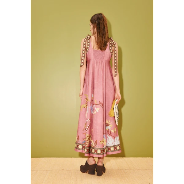 Alemais Zuri Ballet Sundress  Sustainable Dresses with Alemais print -  Luxury Handbags Australian Designer