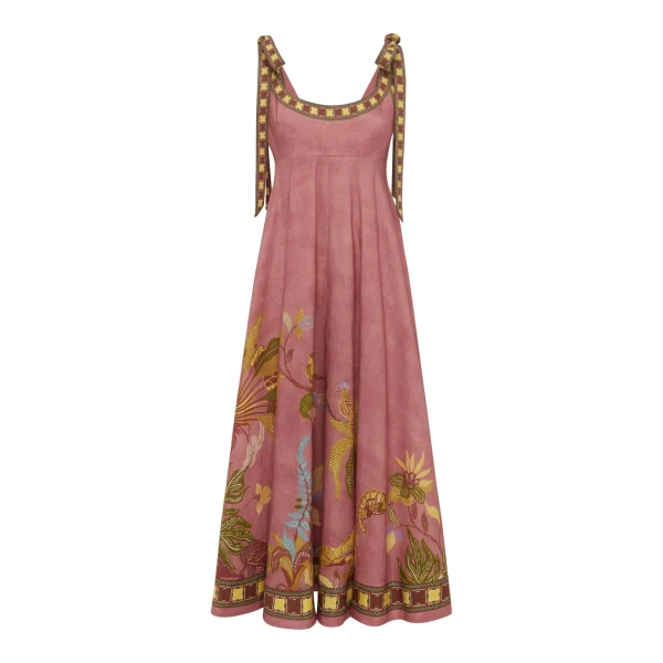 Alemais Zuri Ballet Sundress  Sustainable Dresses with Alemais print -  Luxury Handbags Australian Designer