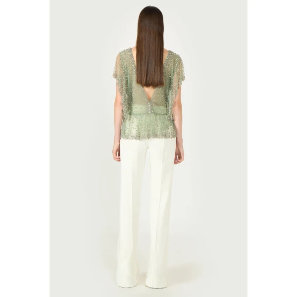Costarellos Tops - Romantic Greek Lace - Shop at Luxury Shoes 