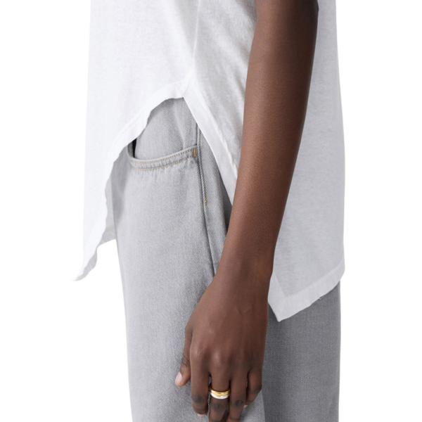 Bassike Asymmetric Crew Neck Tank Top, view 5