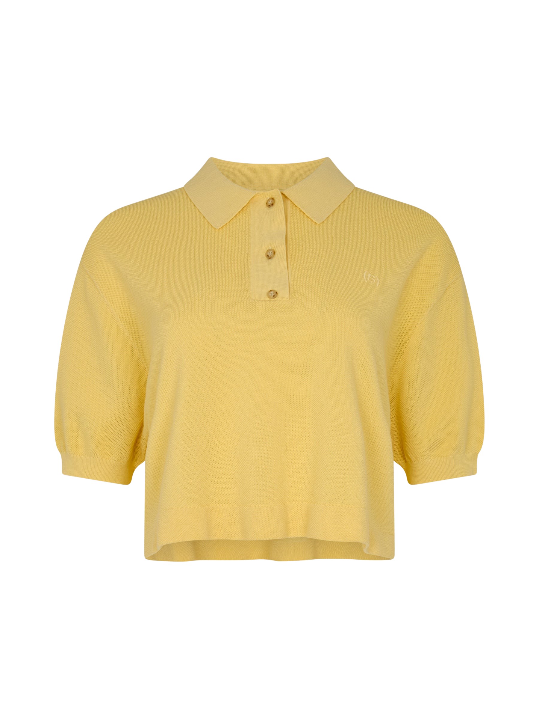 Bassike Boxy Pique Polo Knit