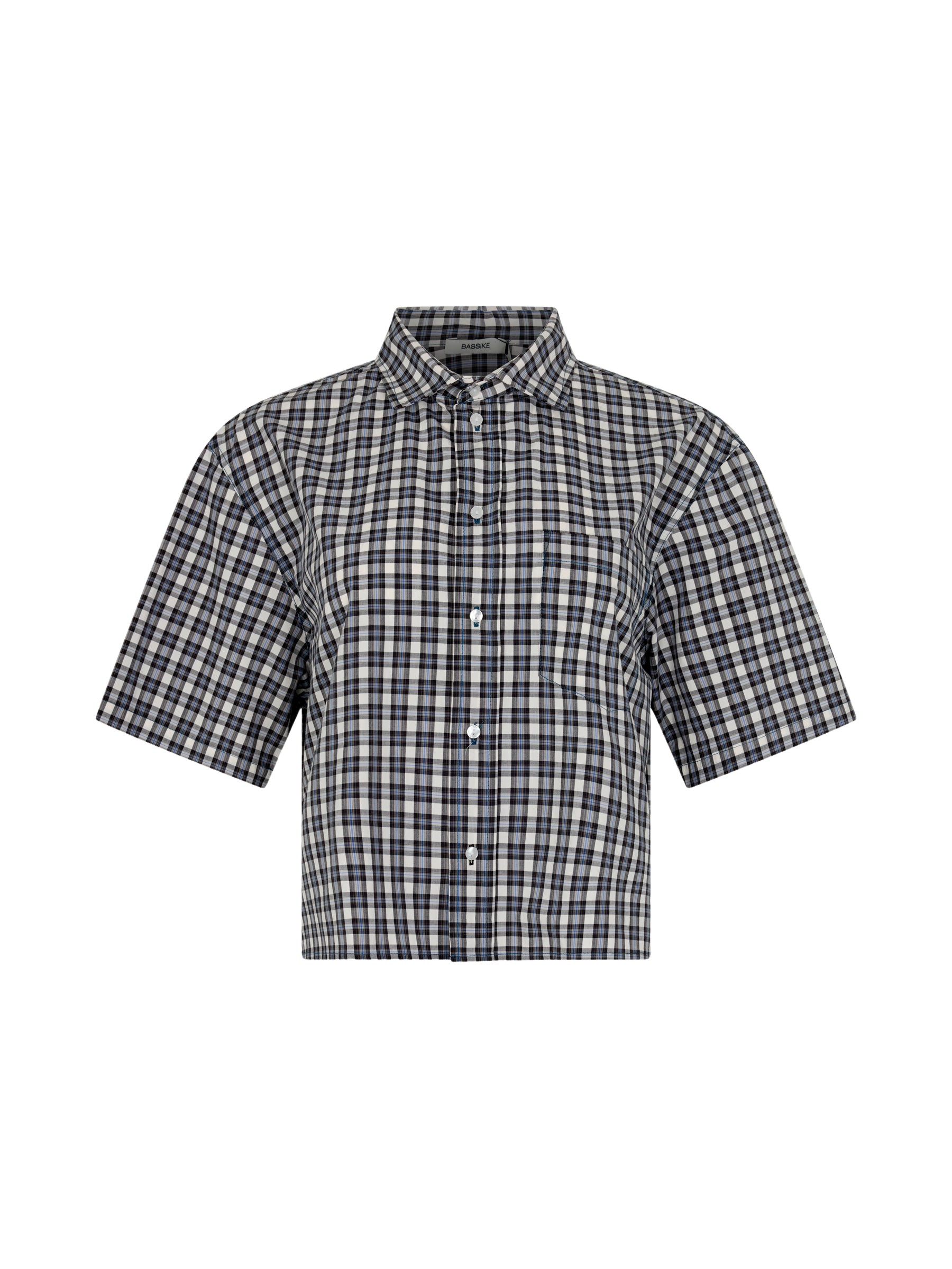 Bassike Check Cropped Shirt