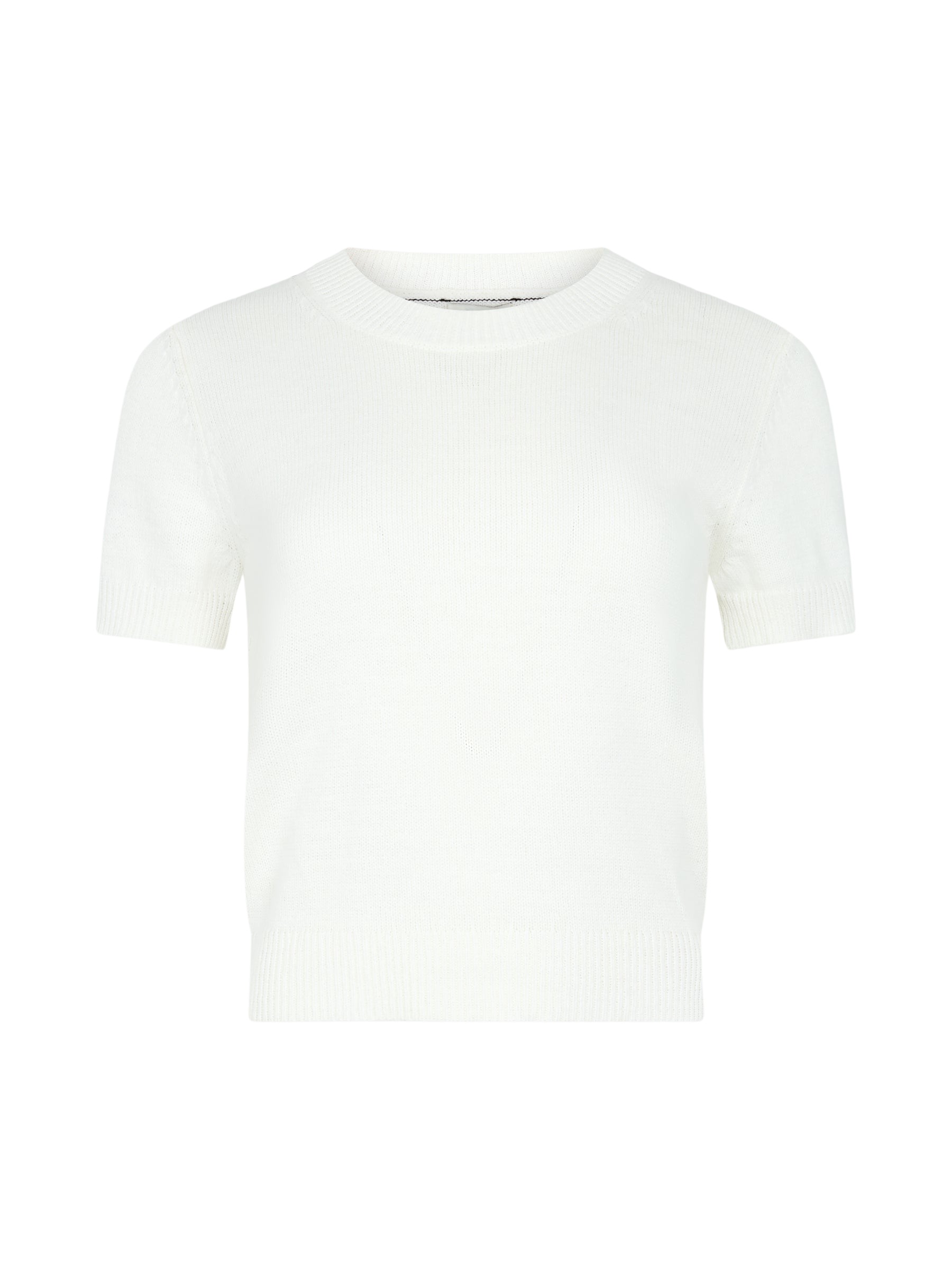 Bassike Cotton Linen Slim Short Sleeve Knit