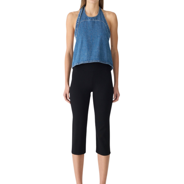 Bassike Denim Apron Top, view 2