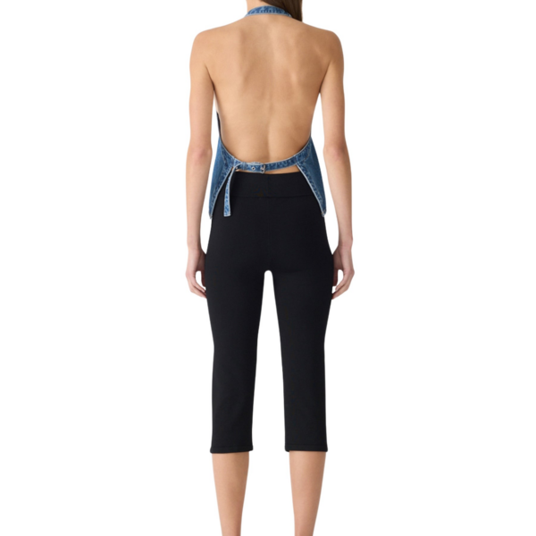 Bassike Denim Apron Top, view 6