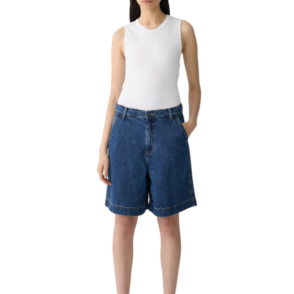 Bassike Denim Bermuda Short, view 2