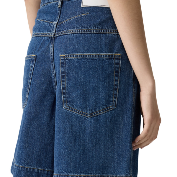 Bassike Denim Bermuda Short, view 5