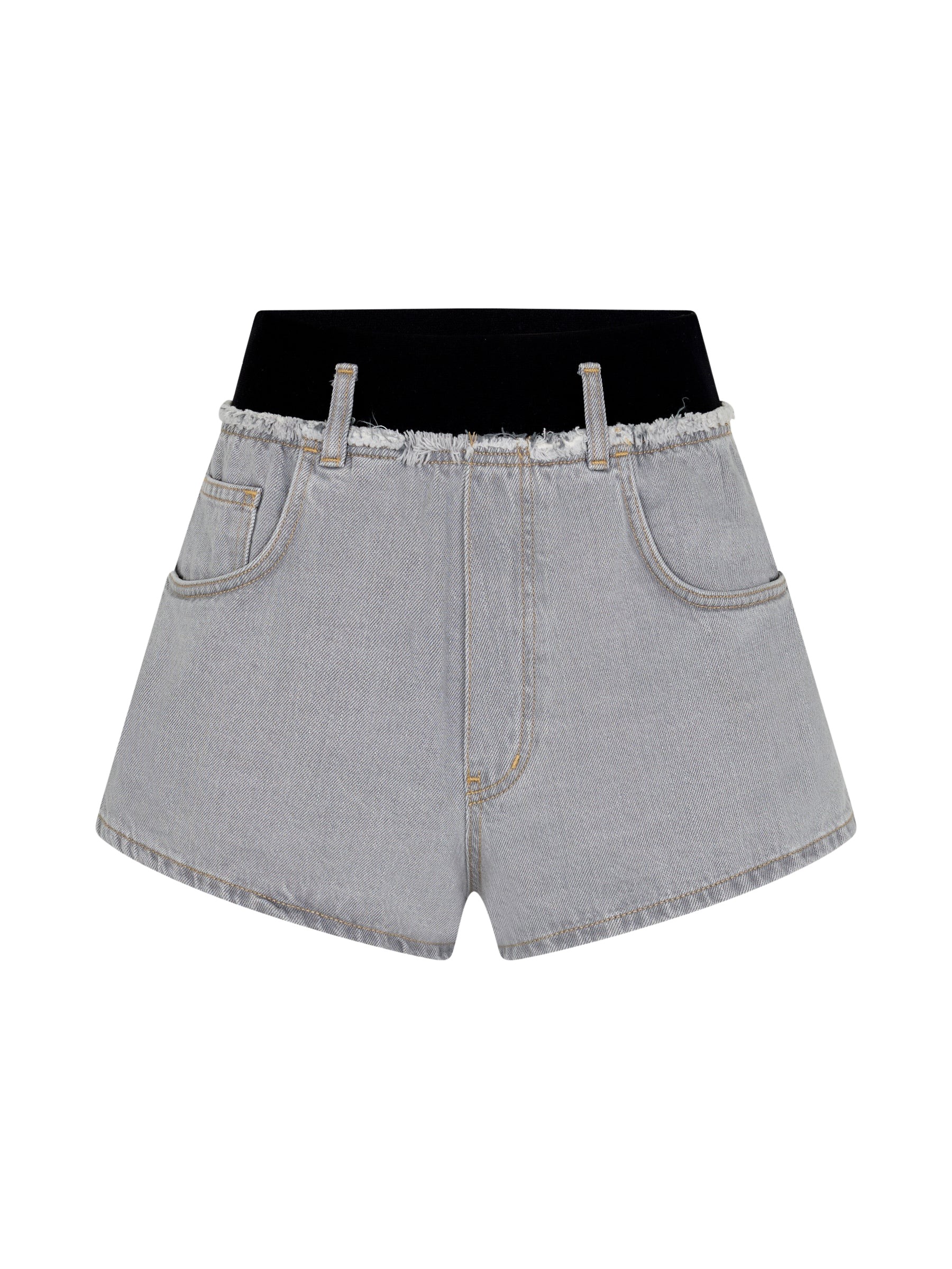 Bassike Elasticated Denim Short