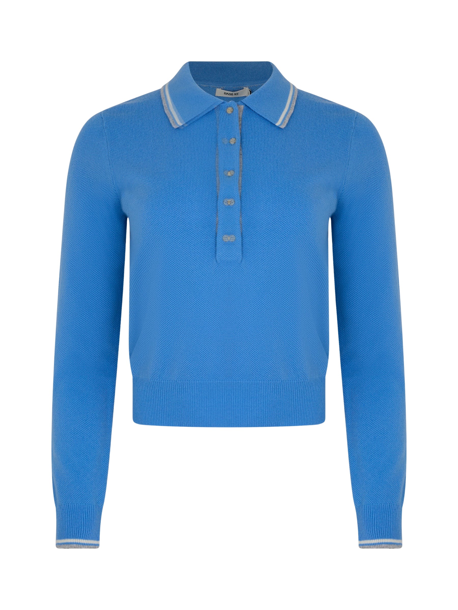 Bassike Long Sleeve Polo Knit
