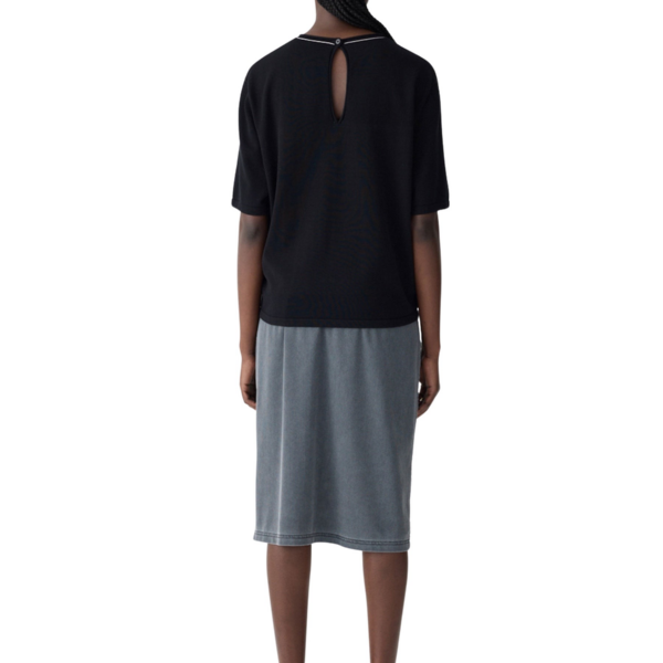 Bassike Mercerised Cotton Boxy Knit, view 6