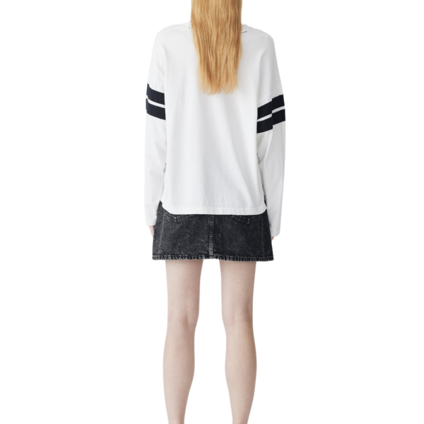 Bassike Motley Denim Mini Skirt, view 6