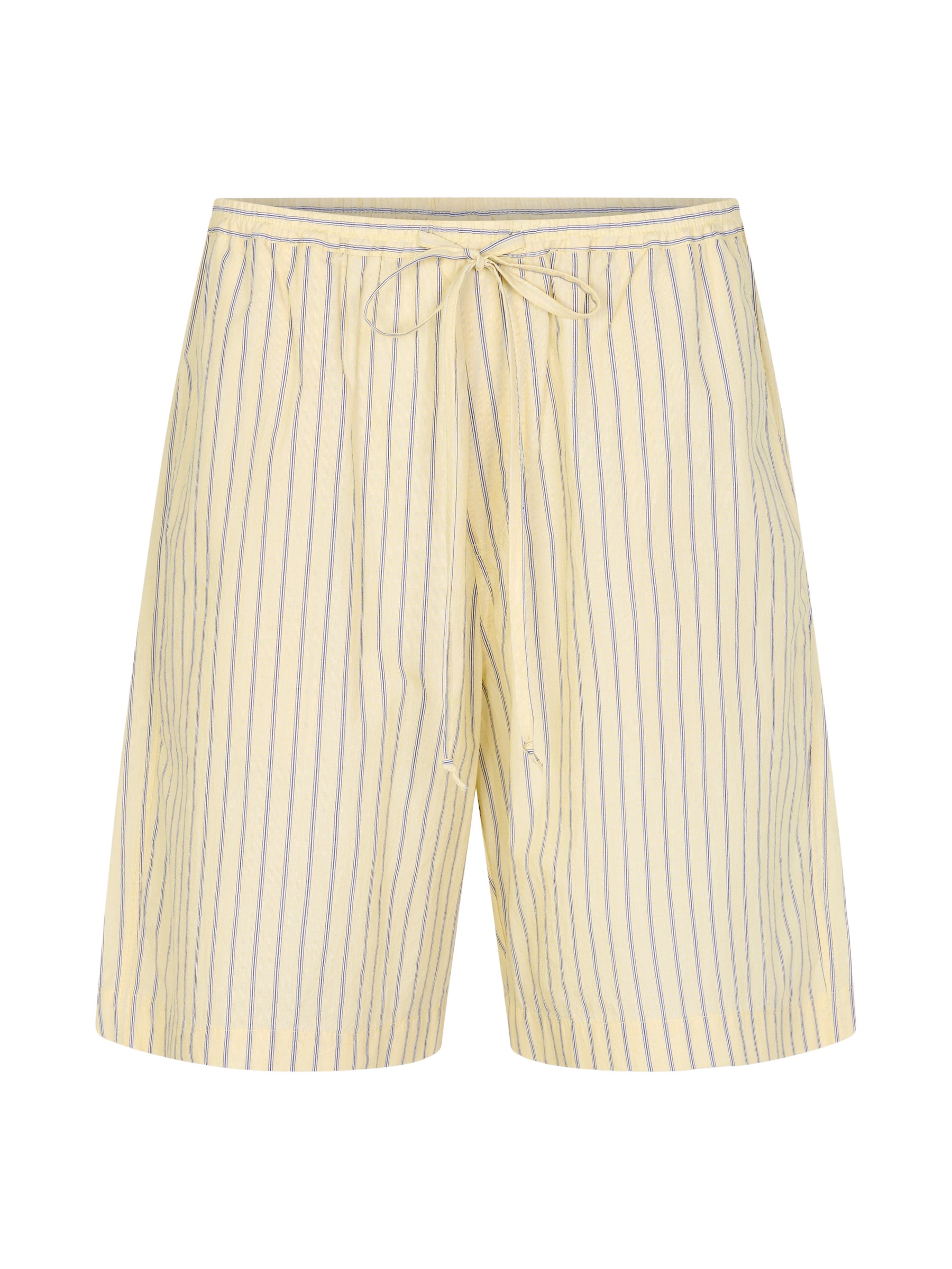 Bassike Soft Yellow Stripe Short